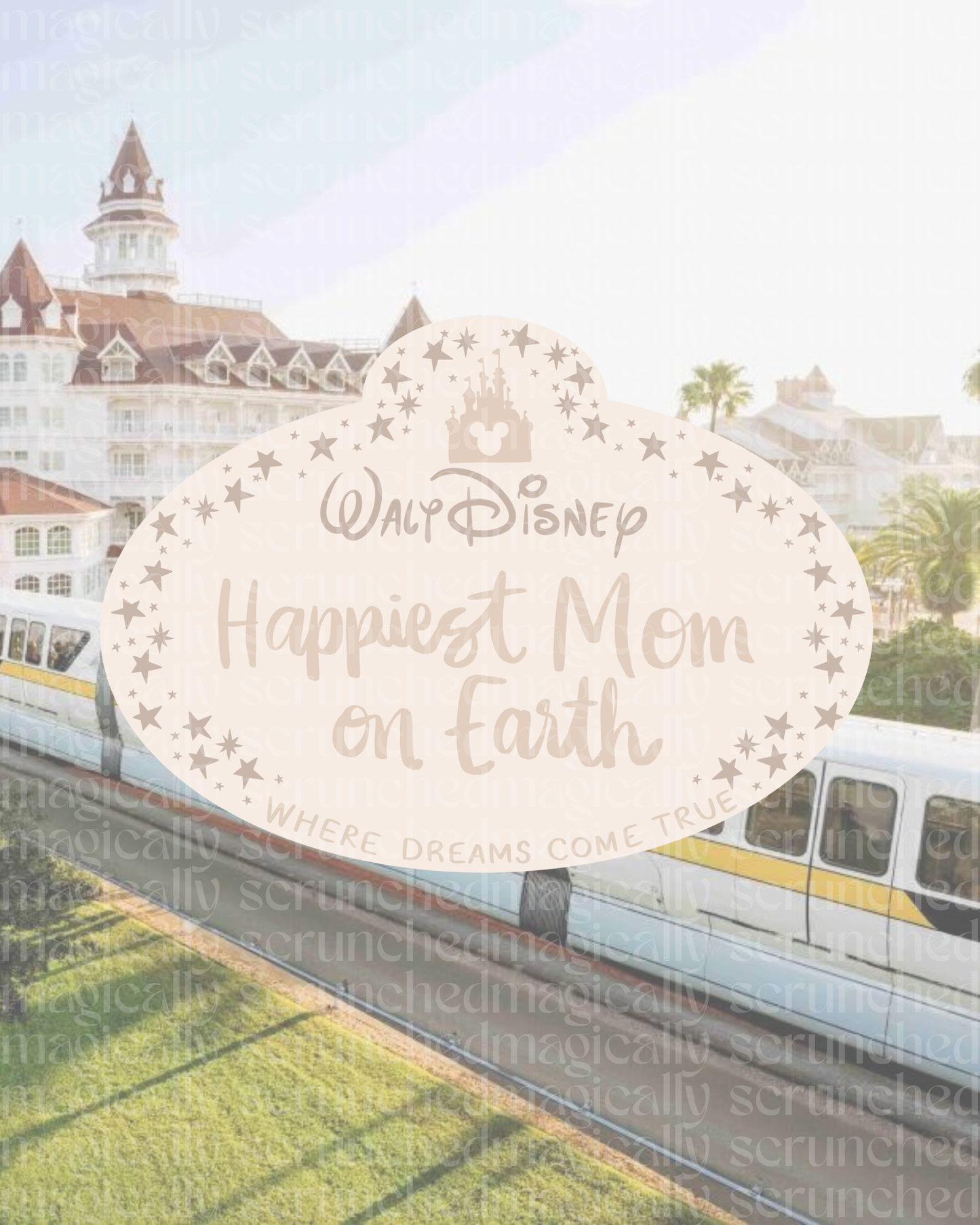 Happiest __ on Earth (Tan) Sticker