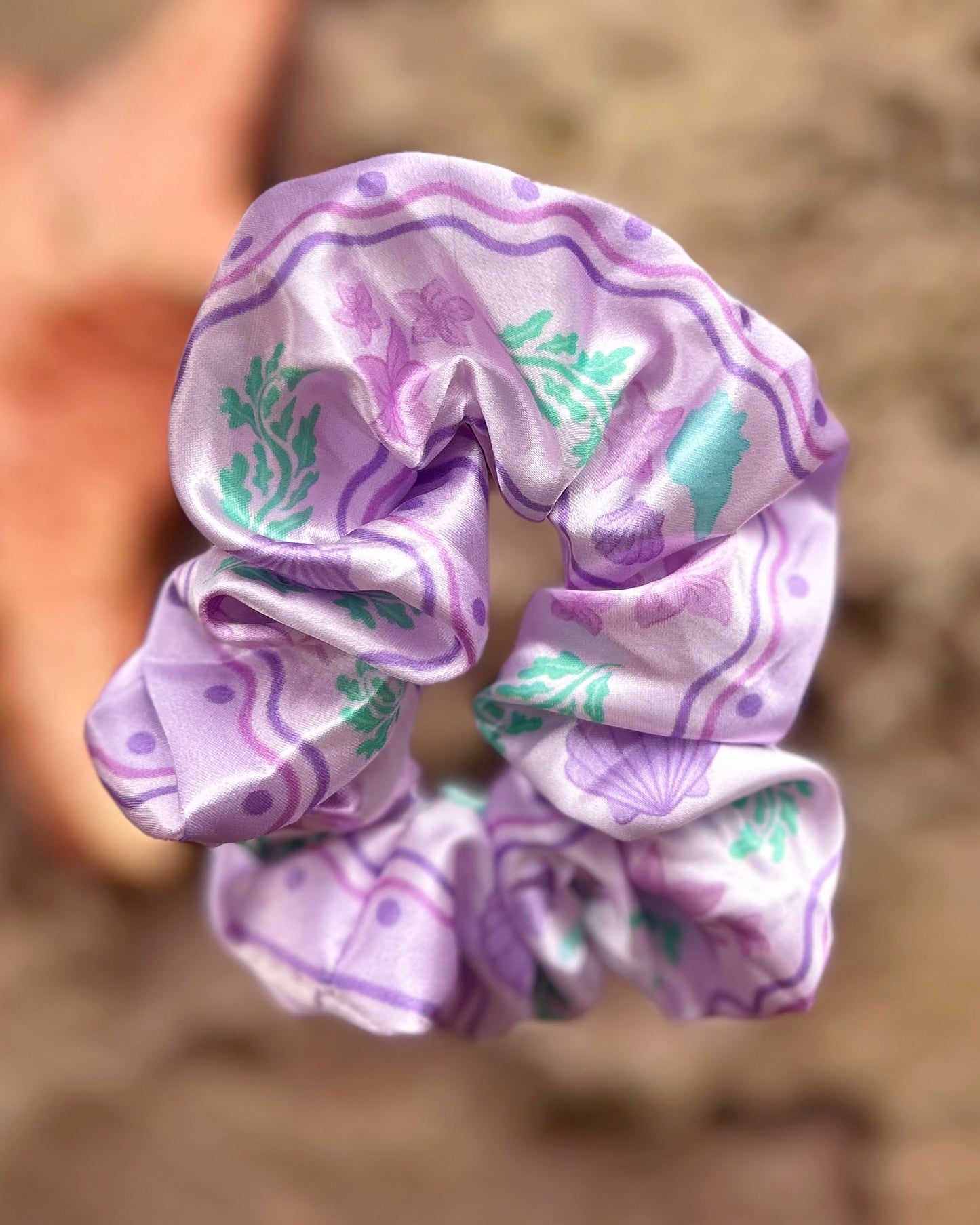 Mermaid Lagoon Satin Scrunchie