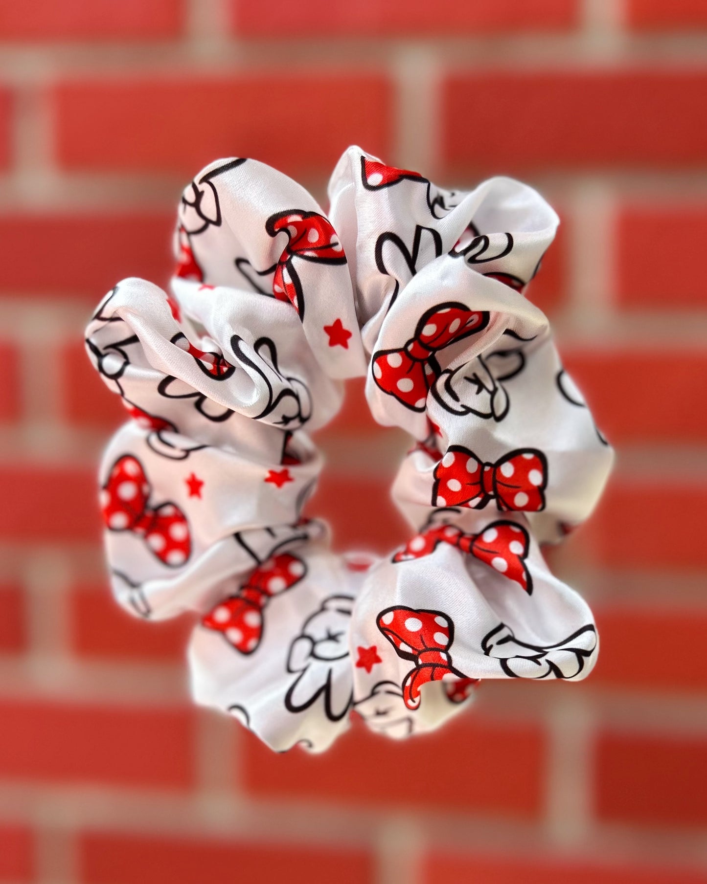 Peace & Bows Satin Scrunchie