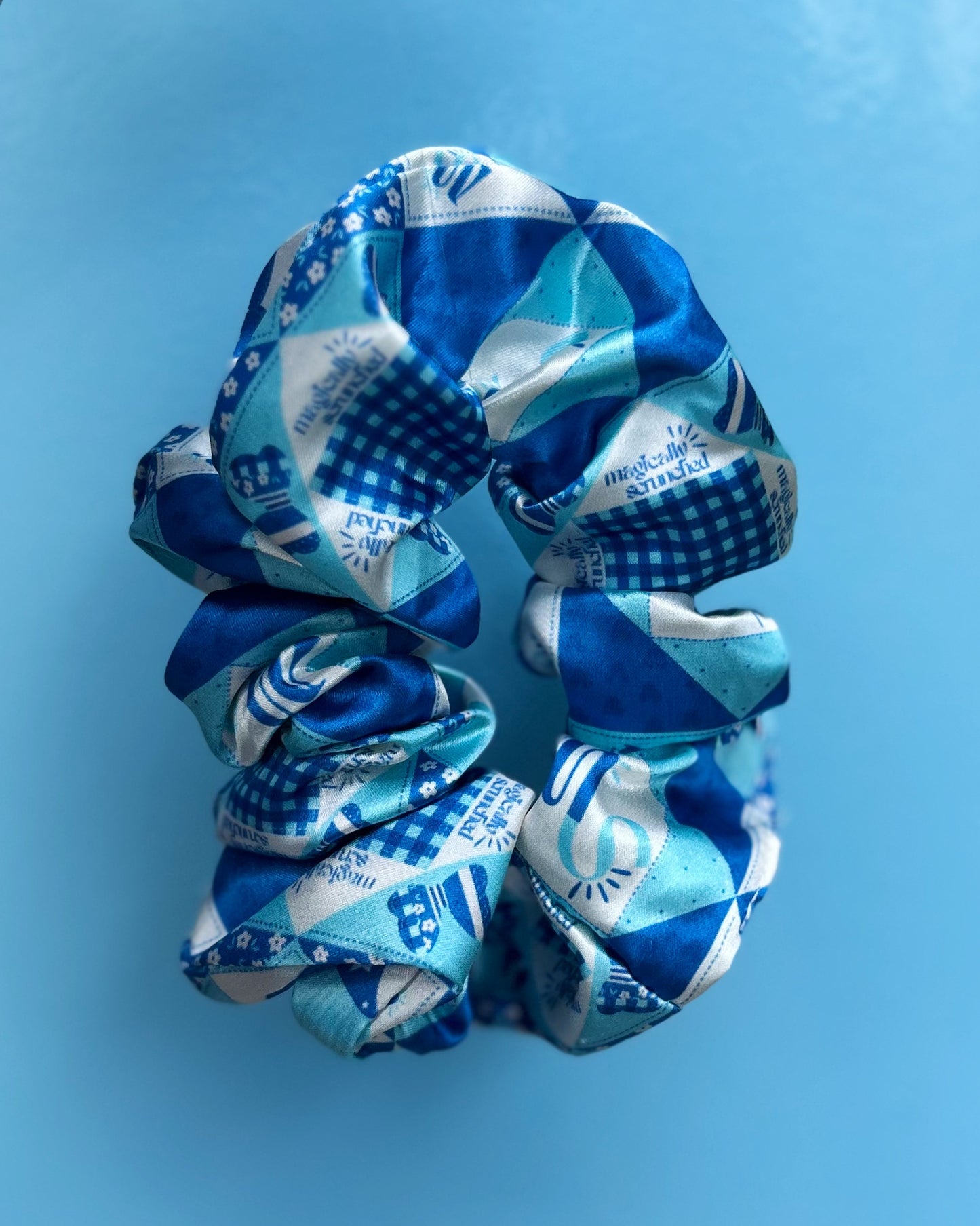 Quilt Logo Satin Scrunchie