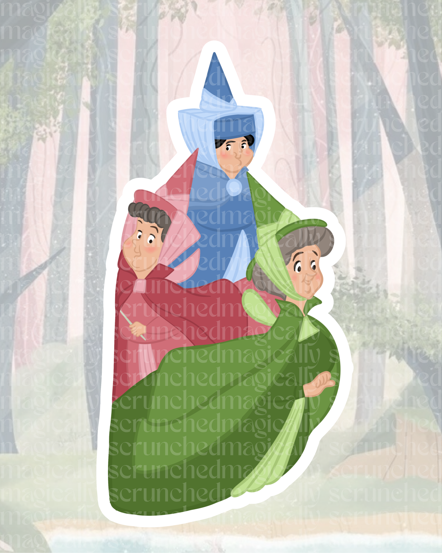 Three Fairies Sticker