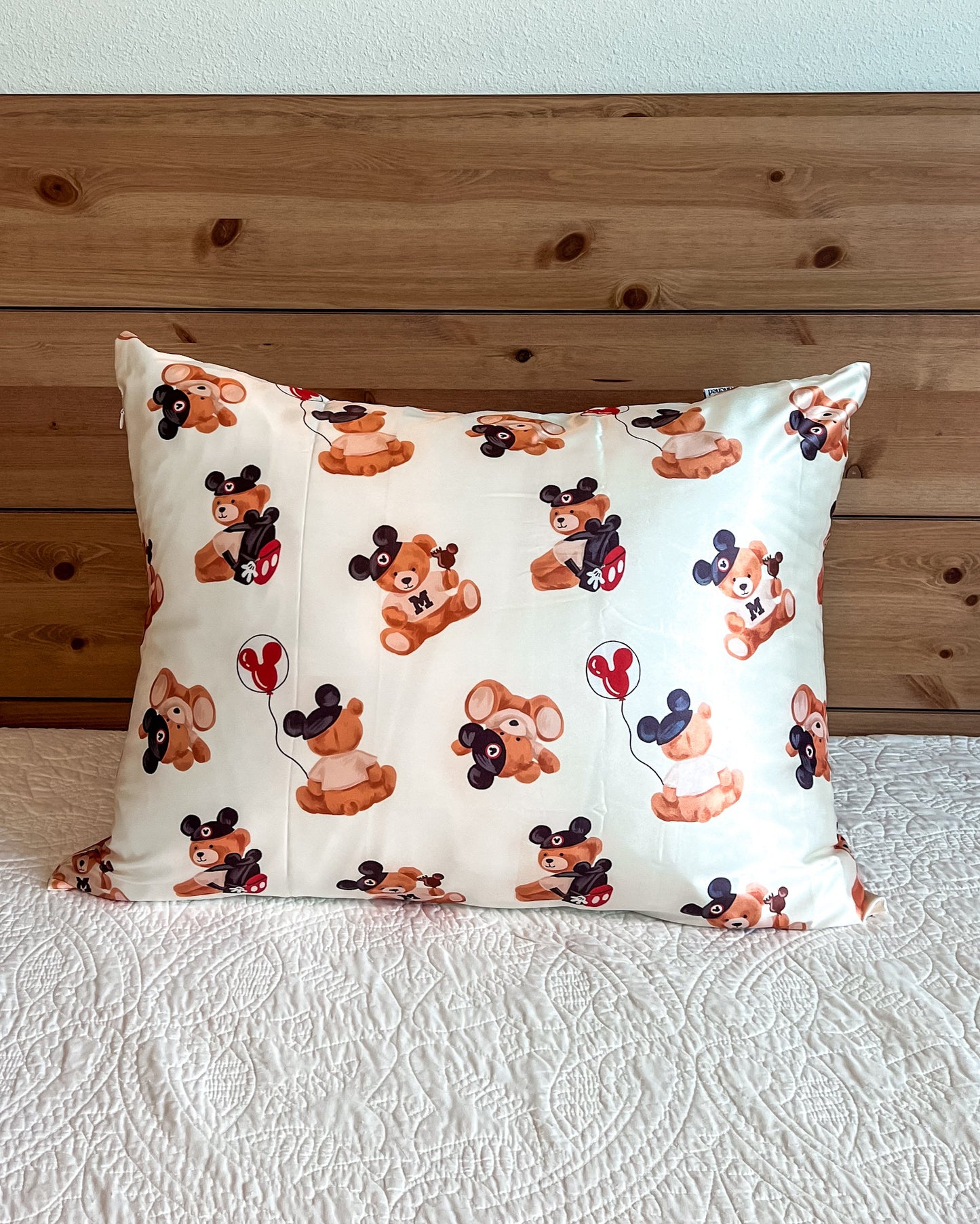 Timeless Teddy Satin Pillowcase