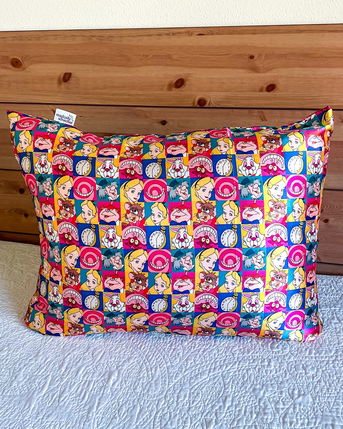 Curiously Crazy Satin Pillowcase