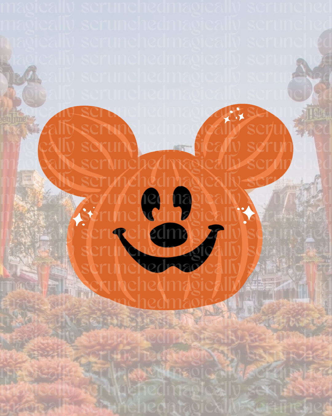 Pumpkin FLAT Claw Clip