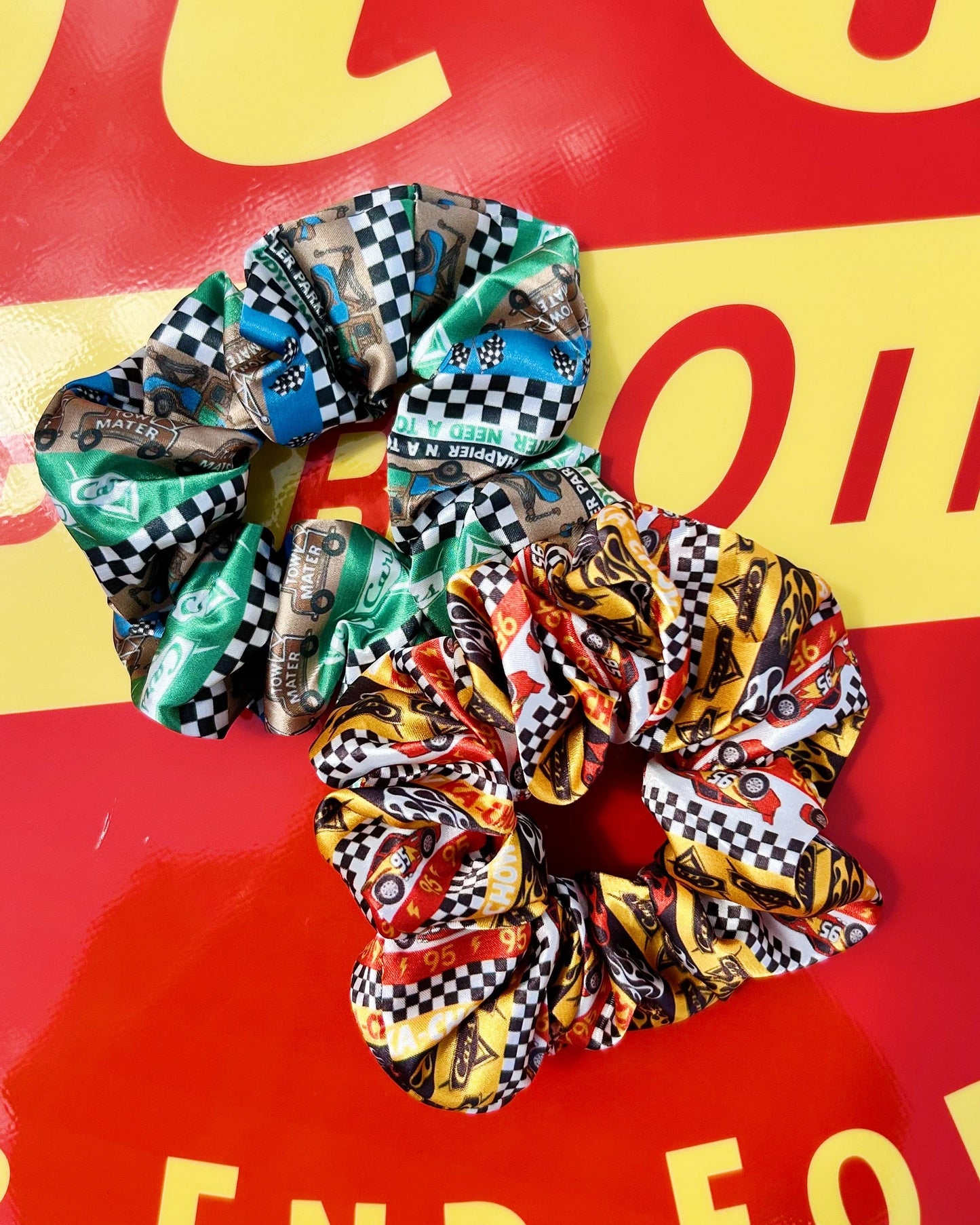 Cars Satin Scrunchie