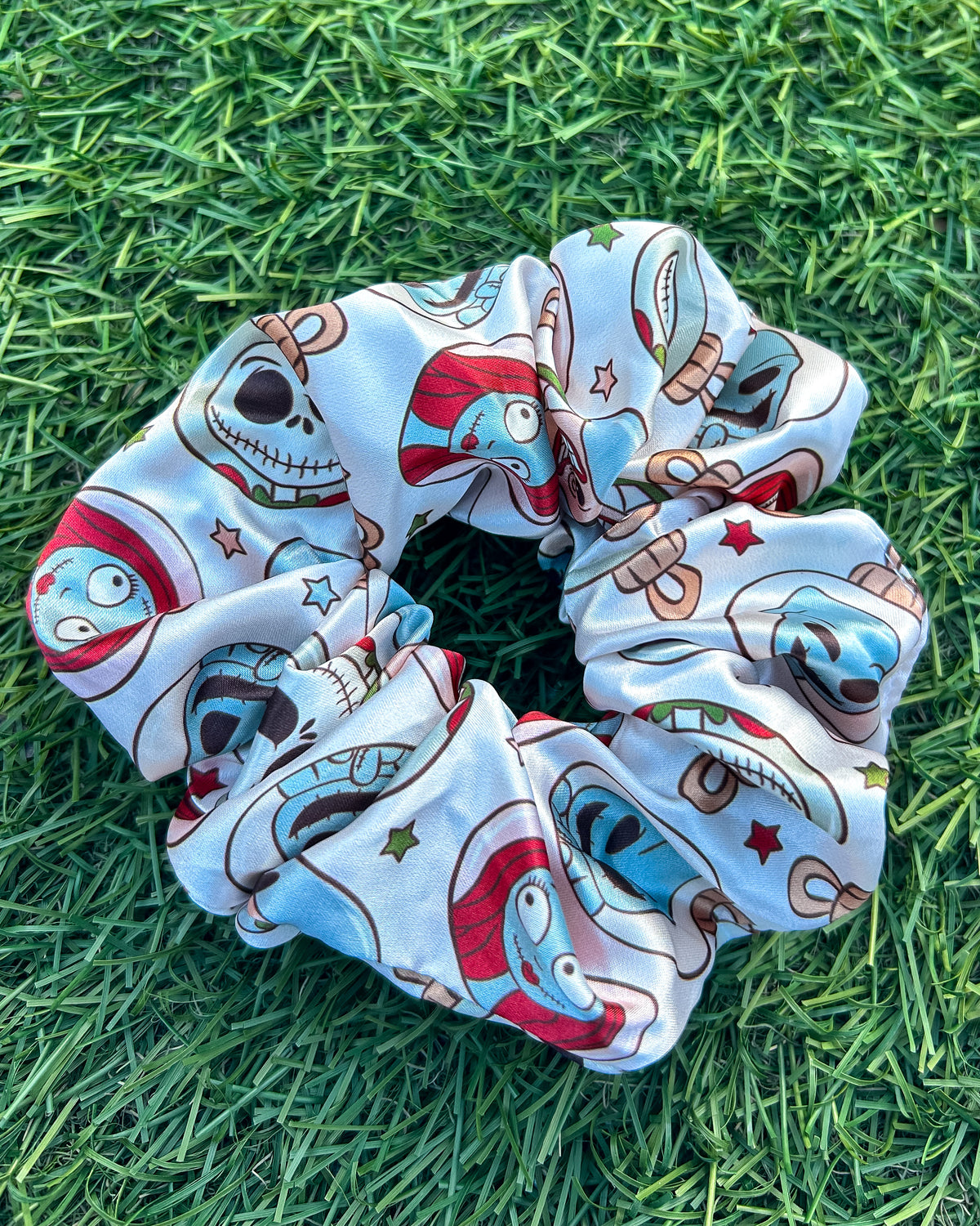 Nightmare Holiday Satin Scrunchie