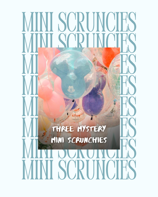 Three Mystery mini Scrunchies
