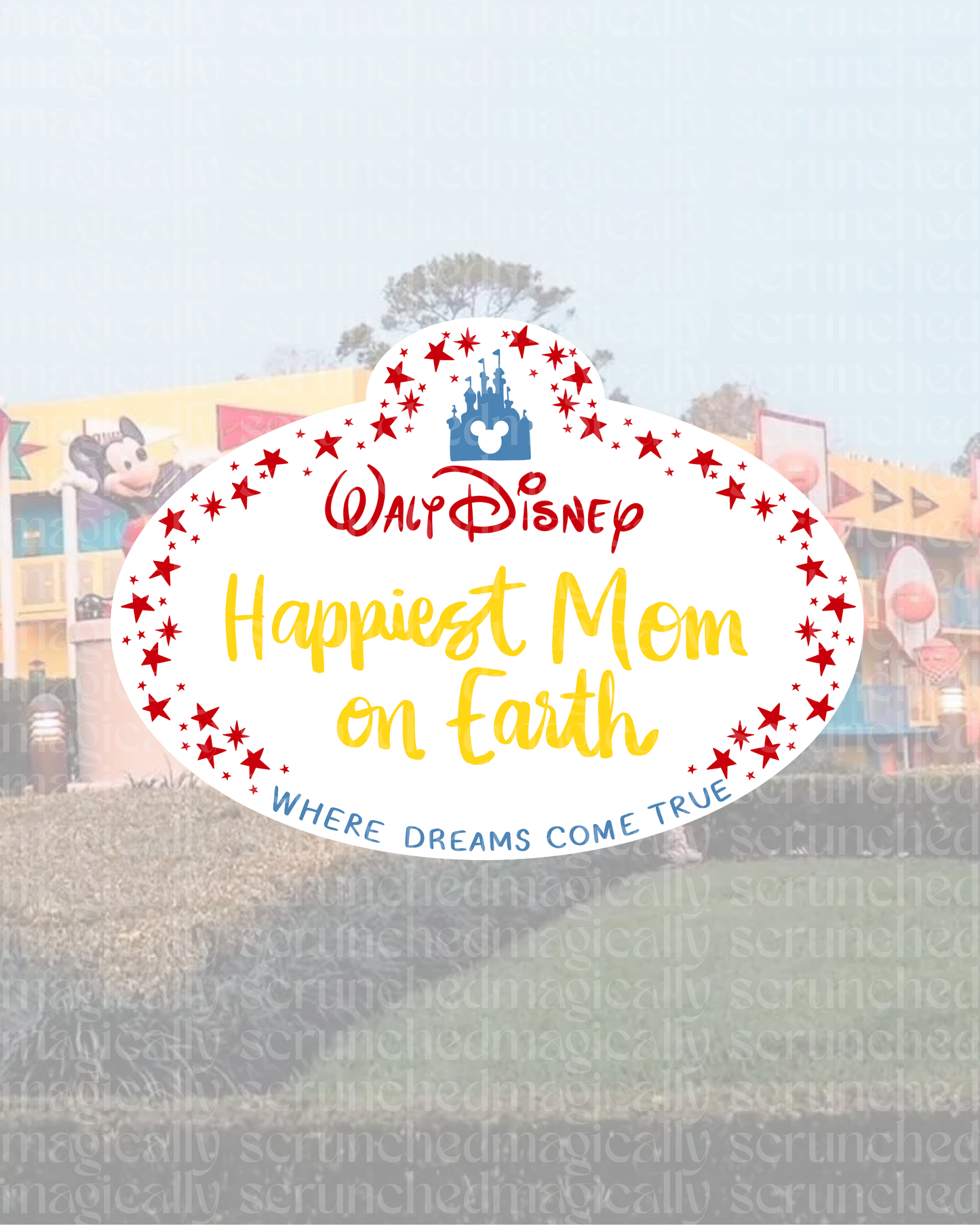 Happiest __ on Earth (Color) Sticker