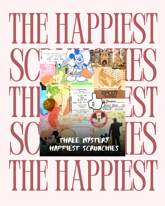 Three Mystery The Happiest Theme Park Inspired Scrunchies