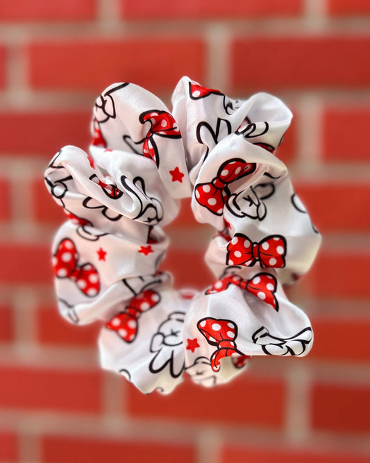 Peace & Bows Satin Scrunchie