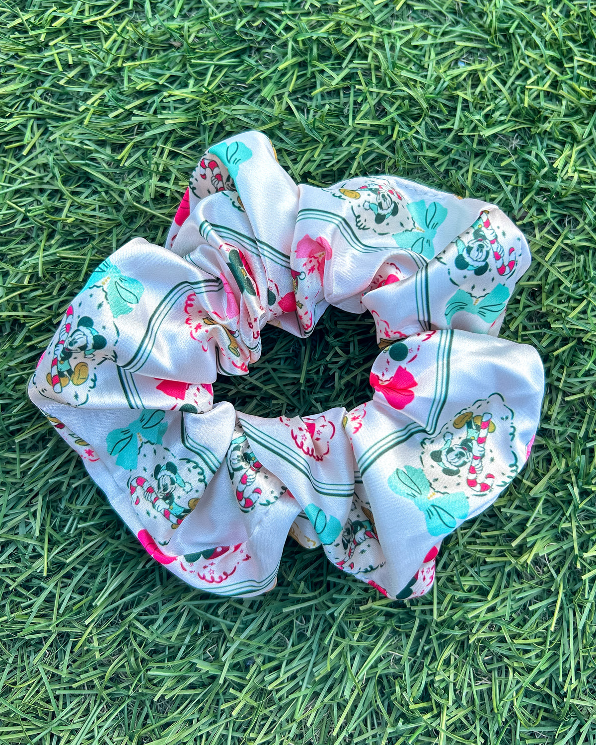 Holiday Frames Satin Scrunchie