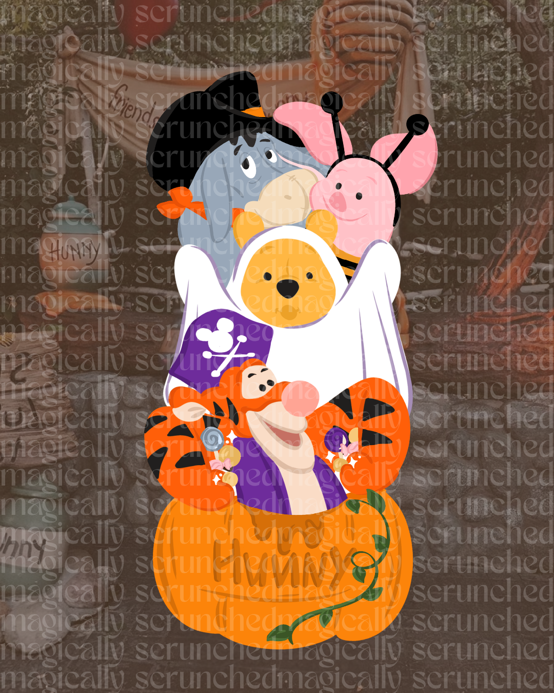 Halloween Hunny Claw Clip