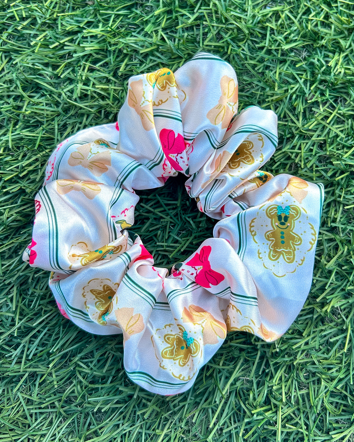 Holiday Frames Satin Scrunchie