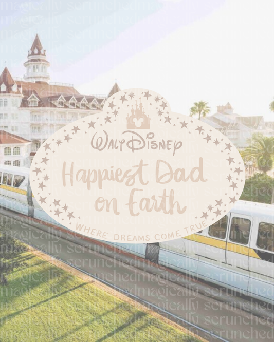 Happiest __ on Earth (Tan) Sticker