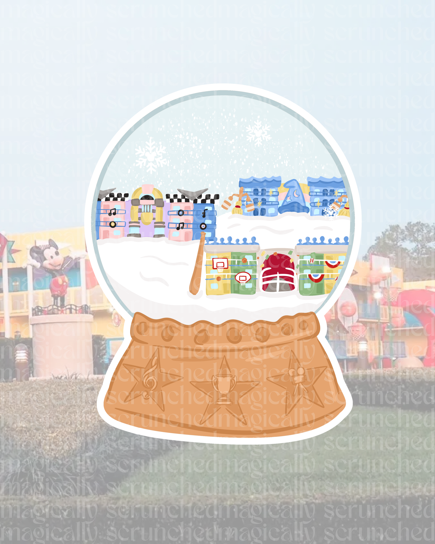 All Stars Snow Globe Sticker