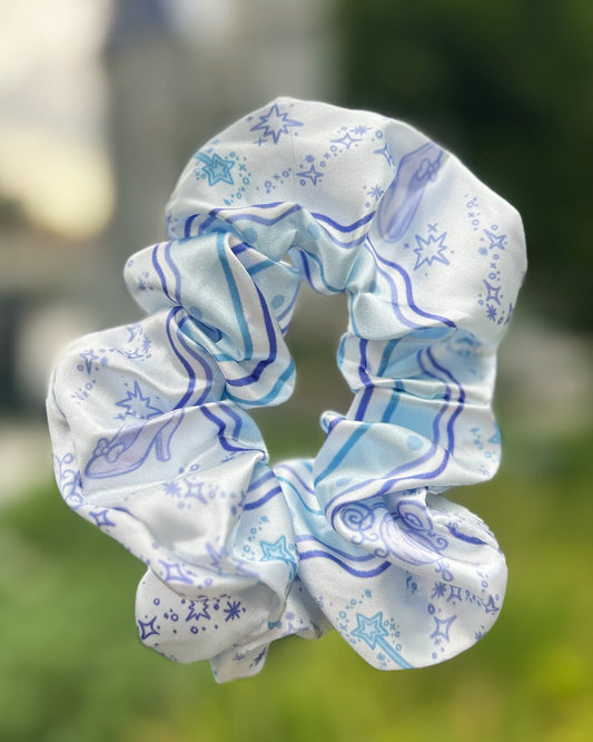 Glass Slipper Satin Scrunchie