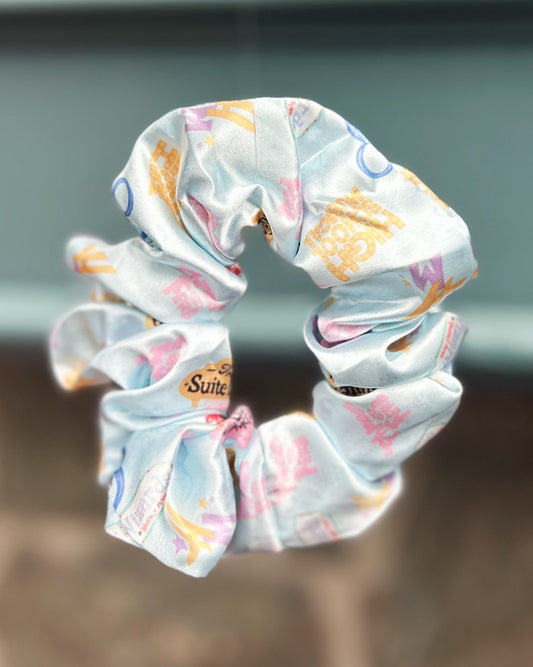 D Channel Satin Scrunchie