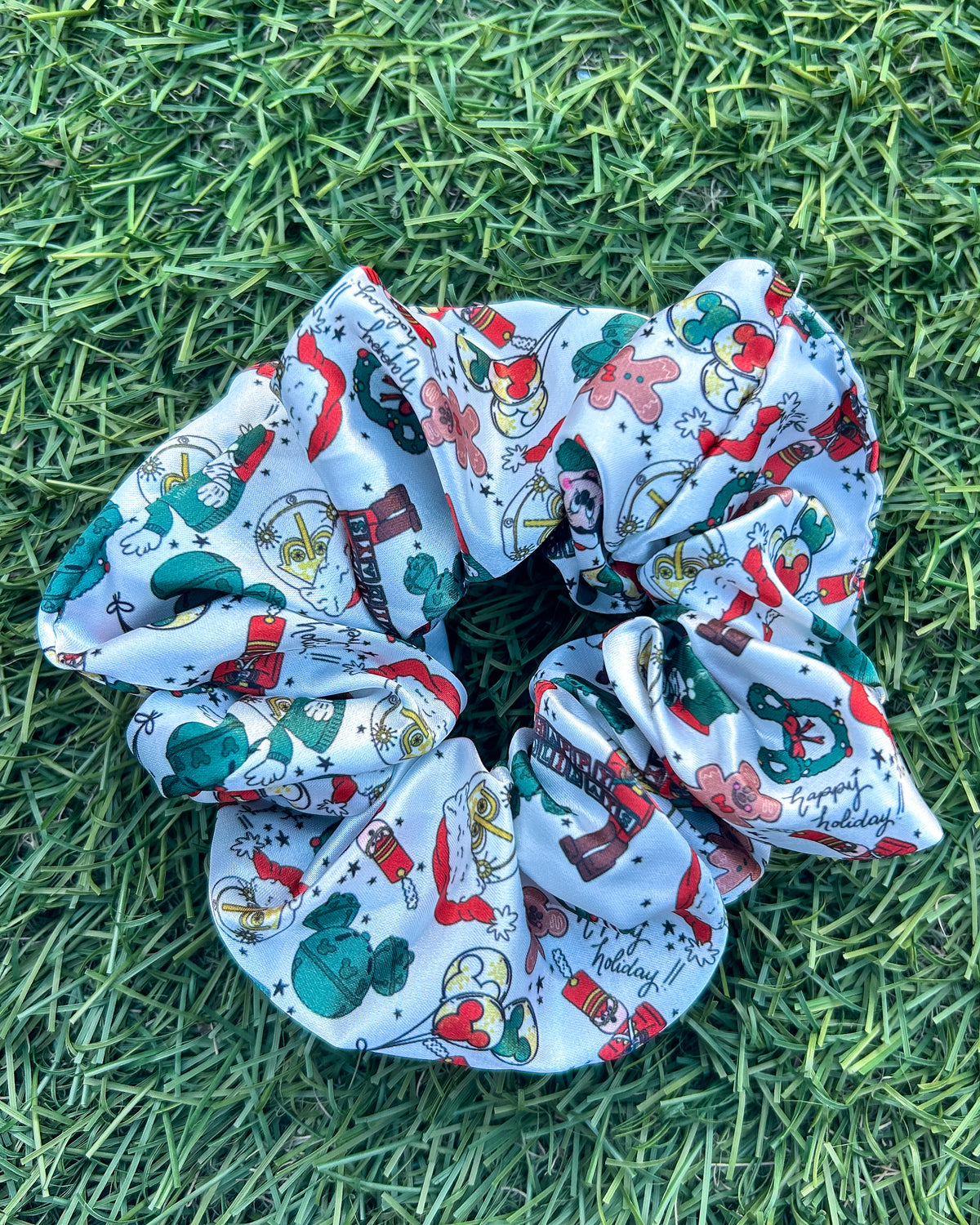 All Things Christmas Satin Scrunchie