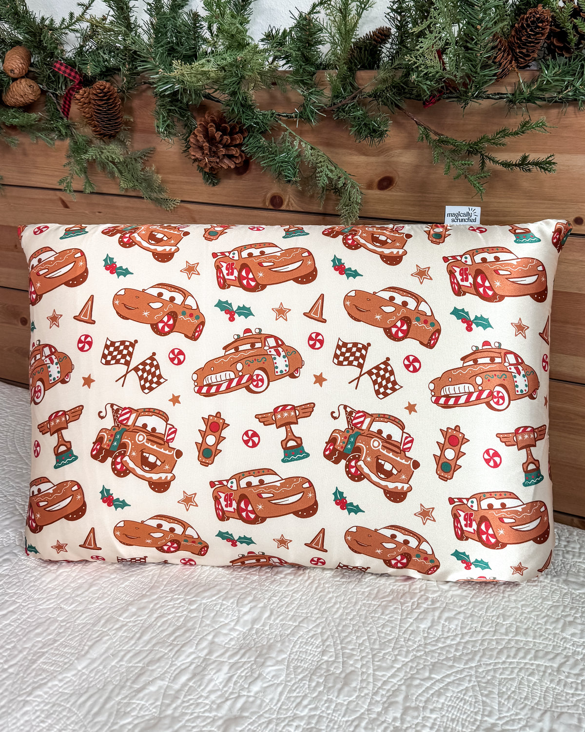 Gingerbread Cars Pillowcase