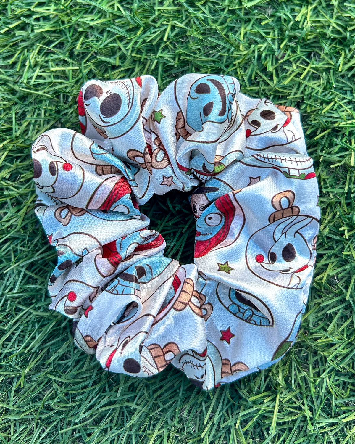 Nightmare Holiday Satin Scrunchie