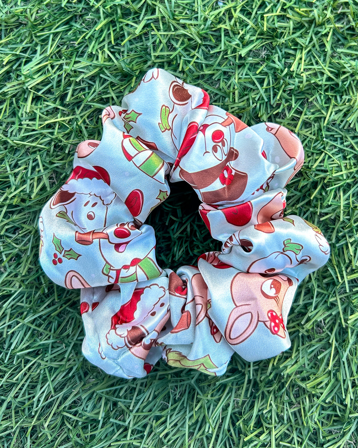 Frosty Satin Scrunchie