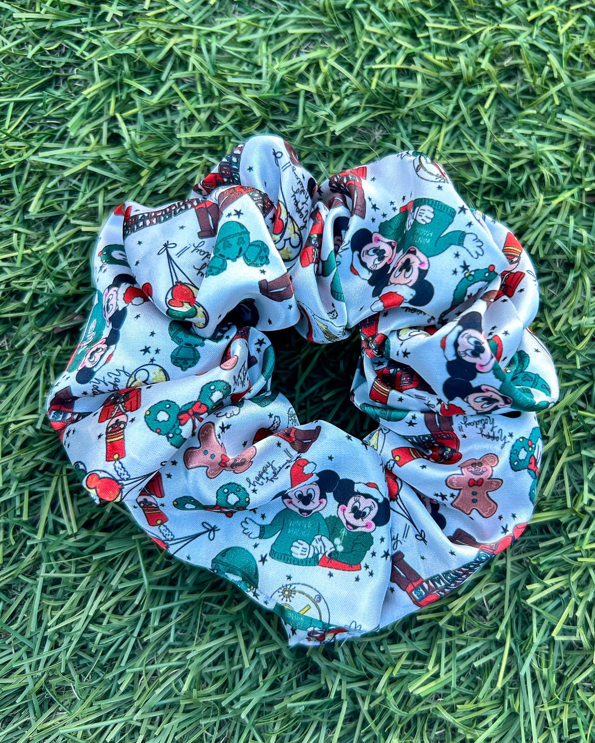 All Things Christmas Satin Scrunchie