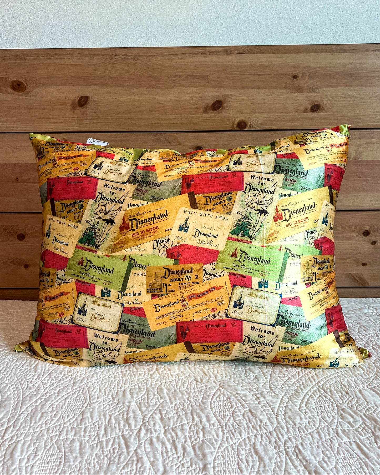 Vintage Ticket Edition Satin Pillowcase