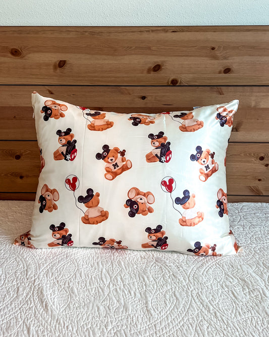 Timeless Teddy Satin Pillowcase