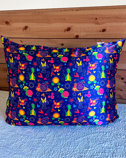 Electric Light Parade Satin Pillowcase