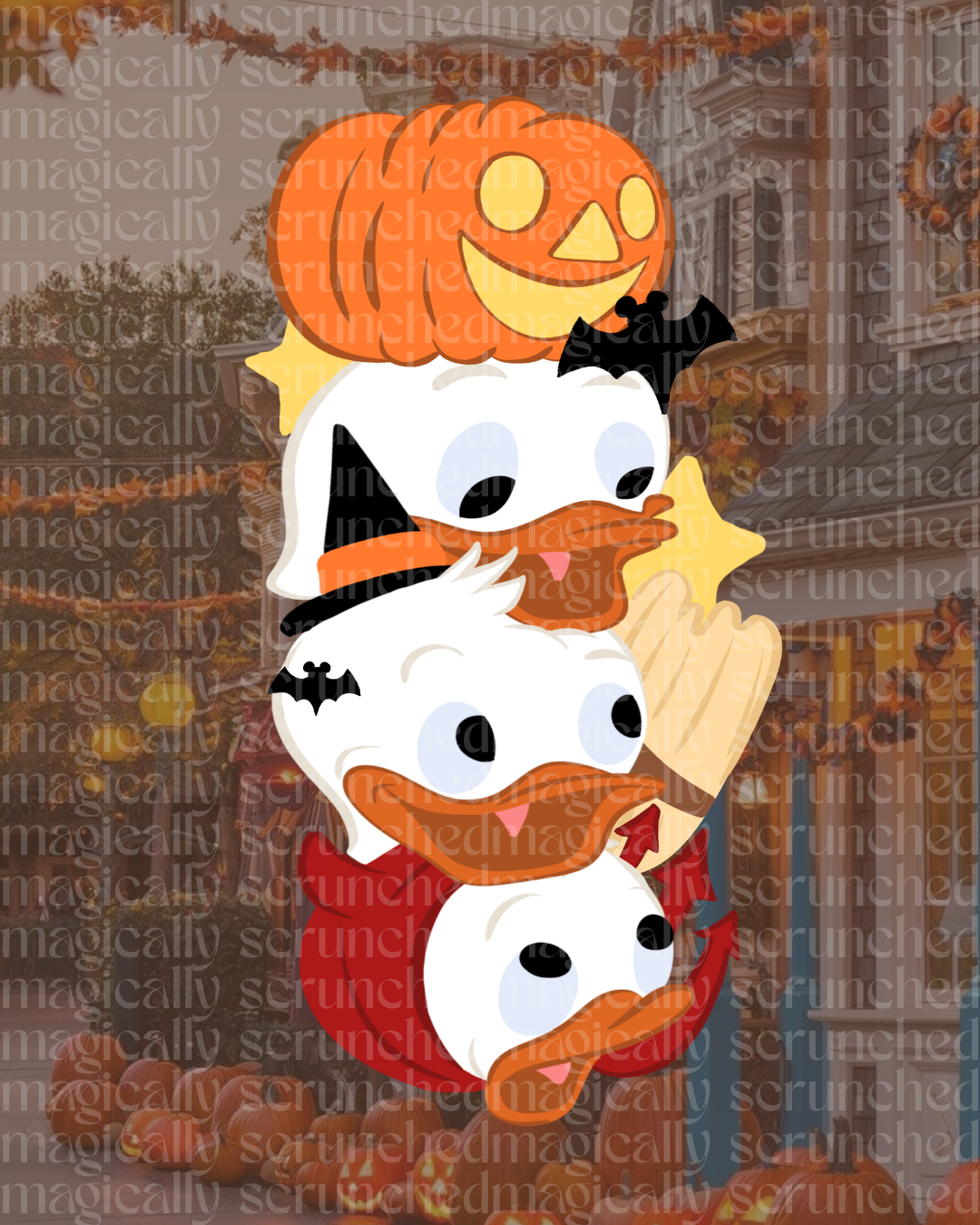 Halloween Triplet Nephews Claw Clip